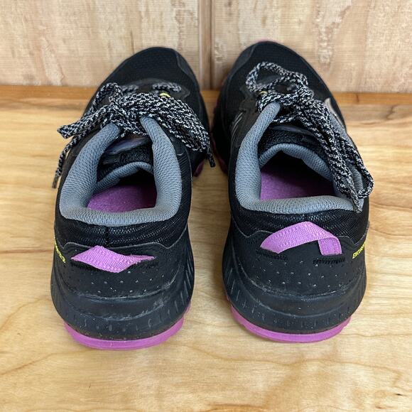 Saucony Excursion TR15 W Size 7 Trail Running Shoes Excellent Black Purple Gray - Picture 6 of 8